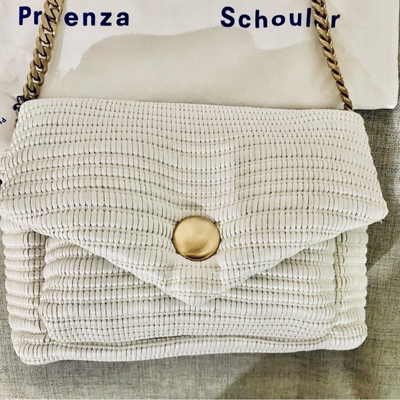 NWT Proenza Schouler Raffia Harris Bag in White - Picture 6 of 9